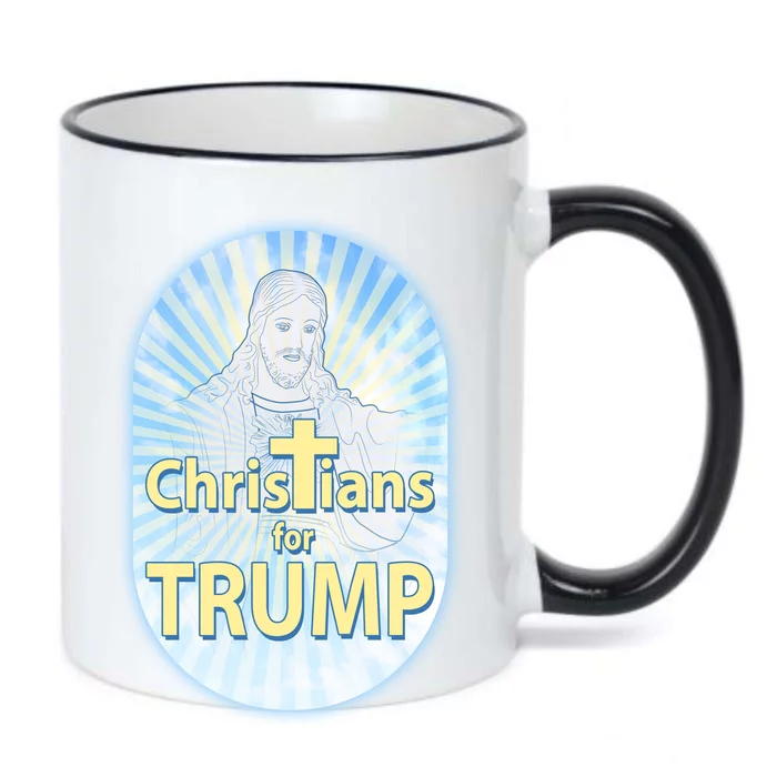 Christians For Trump Black Color Changing Mug