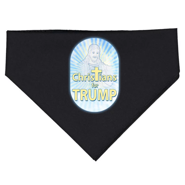 Christians For Trump USA-Made Doggie Bandana