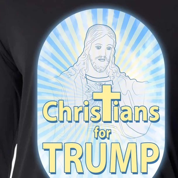 Christians For Trump Cooling Performance Long Sleeve Crew