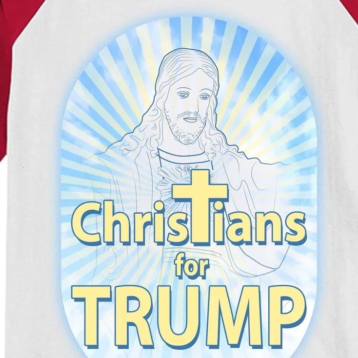 Christians For Trump Kids Colorblock Raglan Jersey