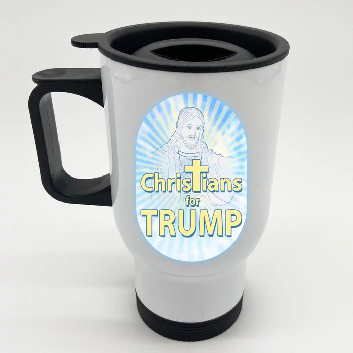 Christians For Trump Front & Back Stainless Steel Travel Mug