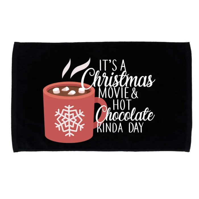 Christmas  Movie and Hot Chocolate Microfiber Hand Towel