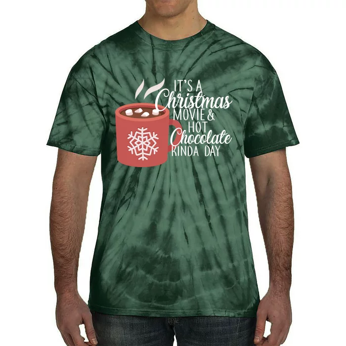 Christmas  Movie and Hot Chocolate Tie-Dye T-Shirt