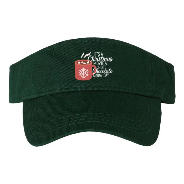 Christmas  Movie and Hot Chocolate Valucap Bio-Washed Visor