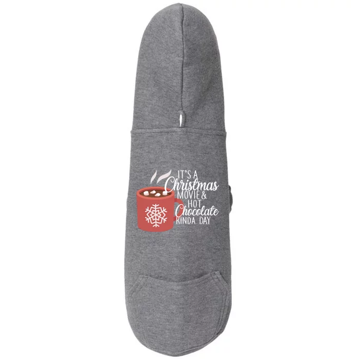 Christmas  Movie and Hot Chocolate Doggie 3-End Fleece Hoodie