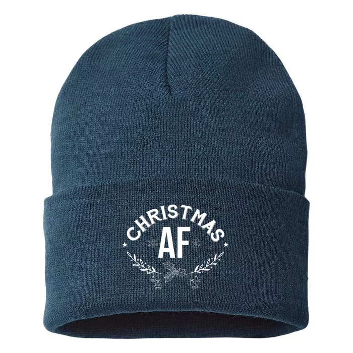 Christmas AF Sustainable Knit Beanie