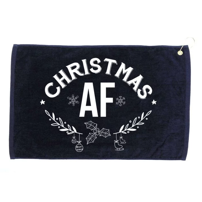 Christmas AF Grommeted Golf Towel