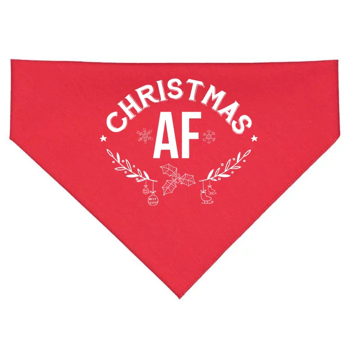 Christmas AF USA-Made Doggie Bandana