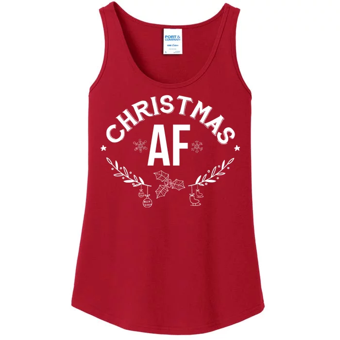 Christmas AF Ladies Essential Tank