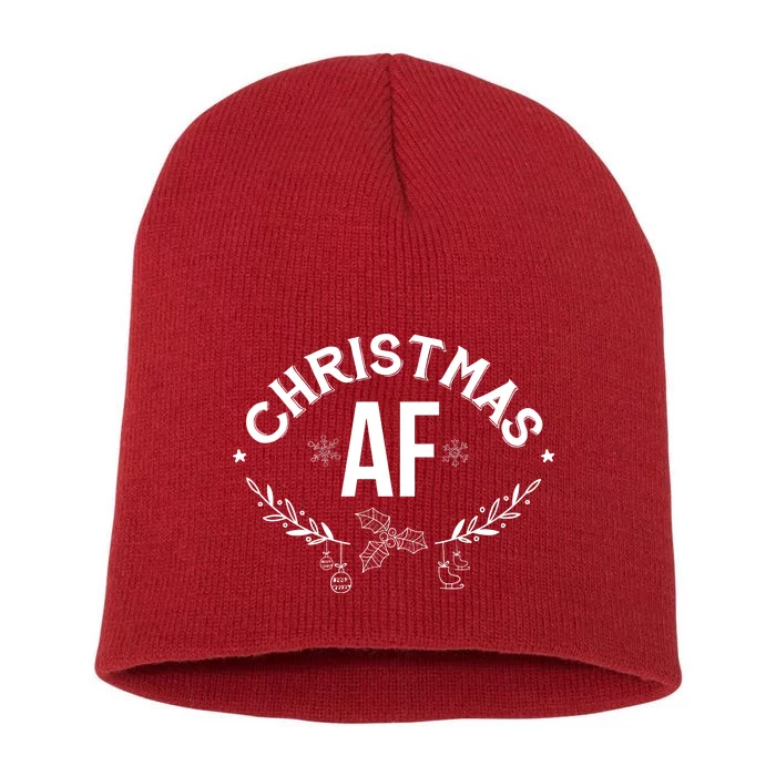 Christmas AF Short Acrylic Beanie