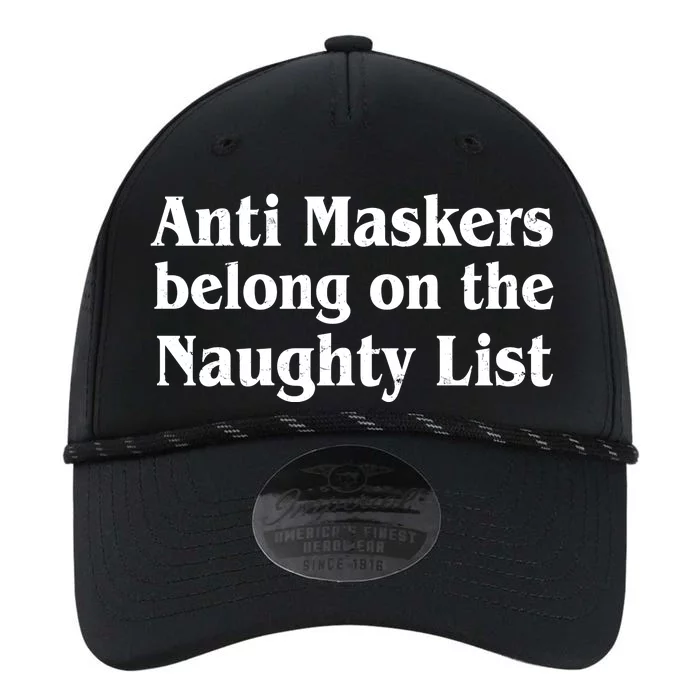 Christmas Anti Maskers belong On The Naughty List Performance The Dyno Cap