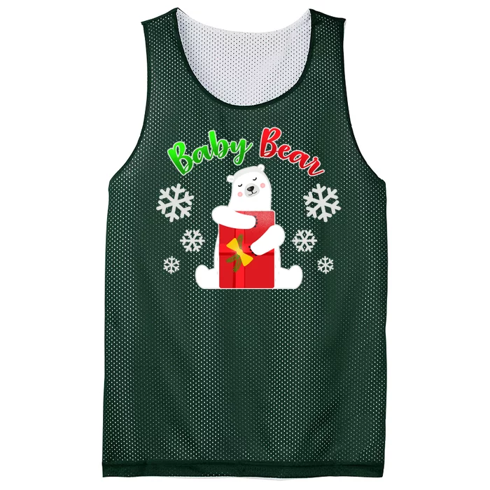 Christmas Baby Bear Mesh Reversible Basketball Jersey Tank