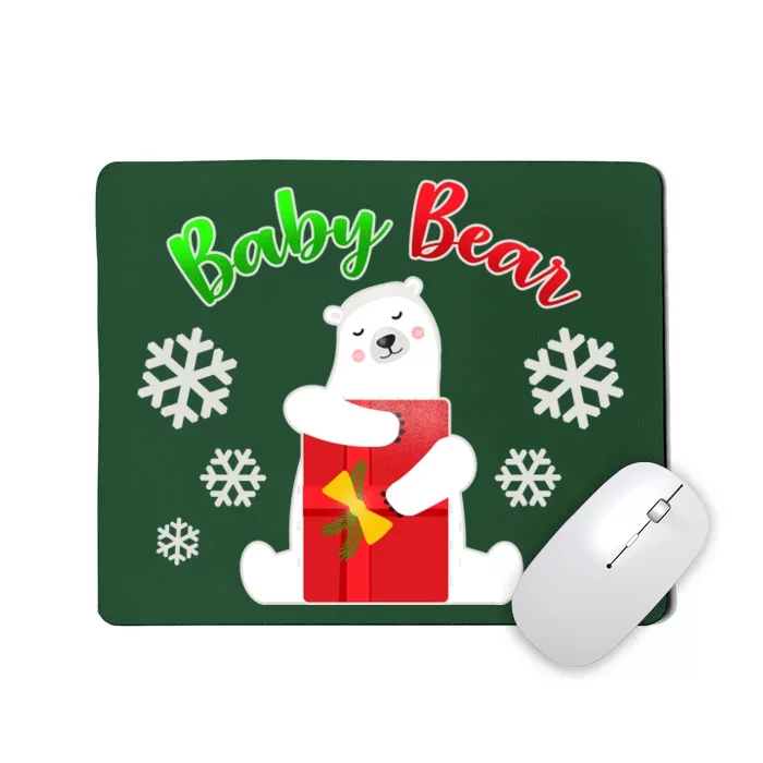 Christmas Baby Bear Mousepad