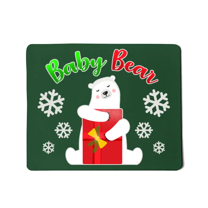 Christmas Baby Bear Mousepad