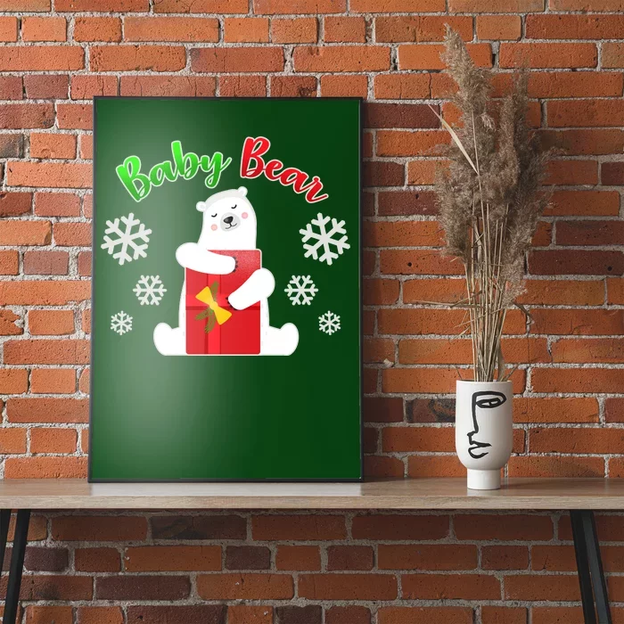 Christmas Baby Bear Poster