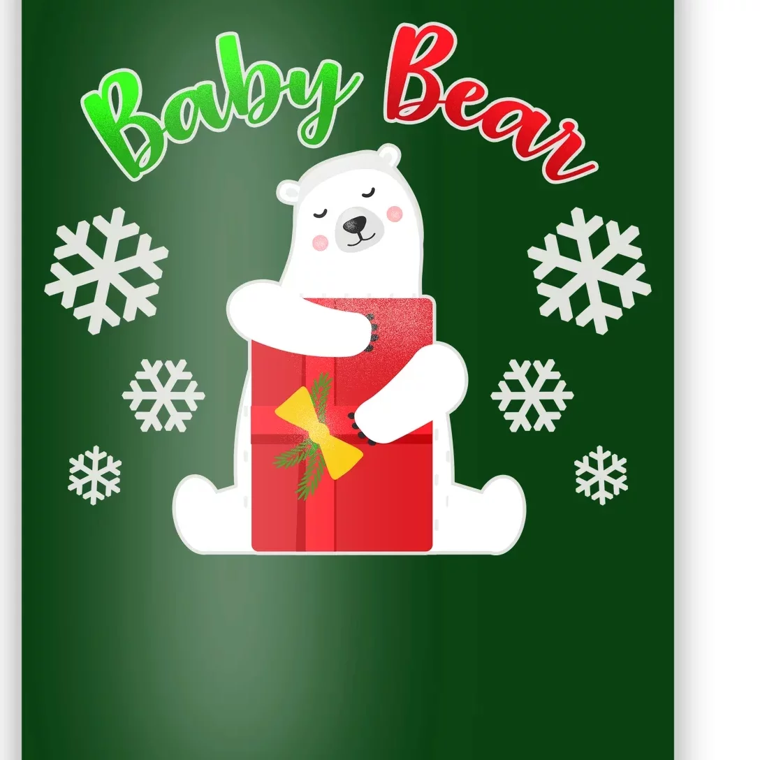 Christmas Baby Bear Poster