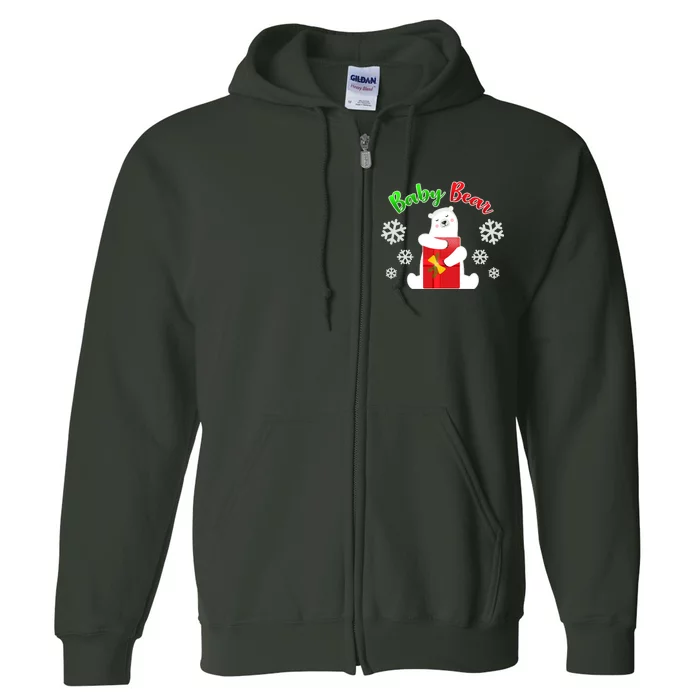 Christmas Baby Bear Full Zip Hoodie