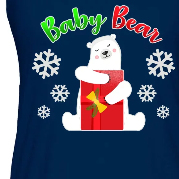 Christmas Baby Bear Ladies Essential Flowy Tank