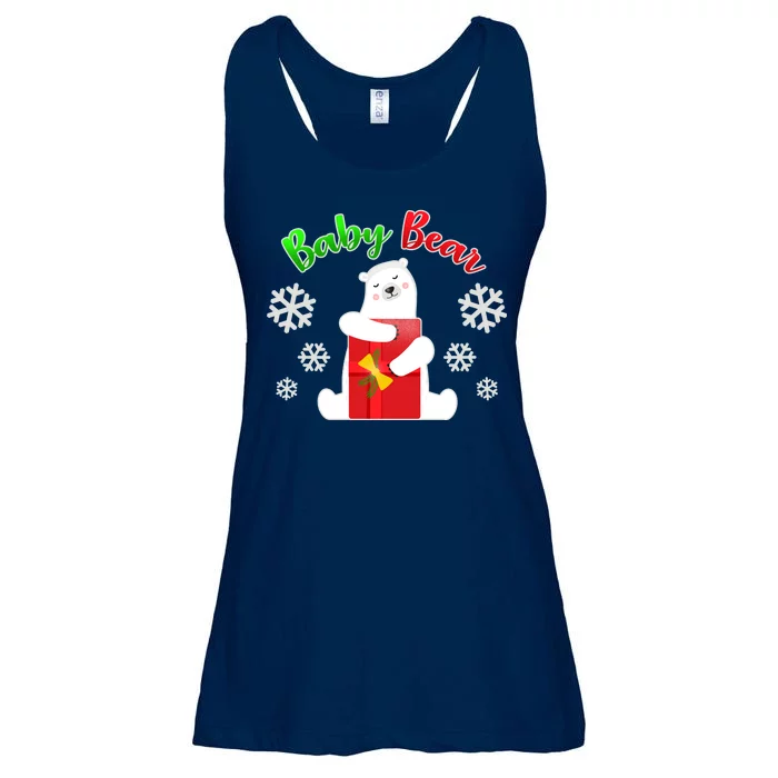 Christmas Baby Bear Ladies Essential Flowy Tank