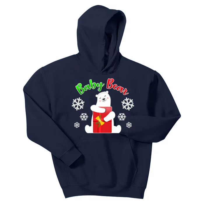 Christmas Baby Bear Kids Hoodie