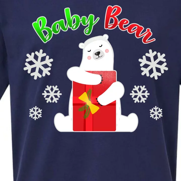 Christmas Baby Bear Sueded Cloud Jersey T-Shirt