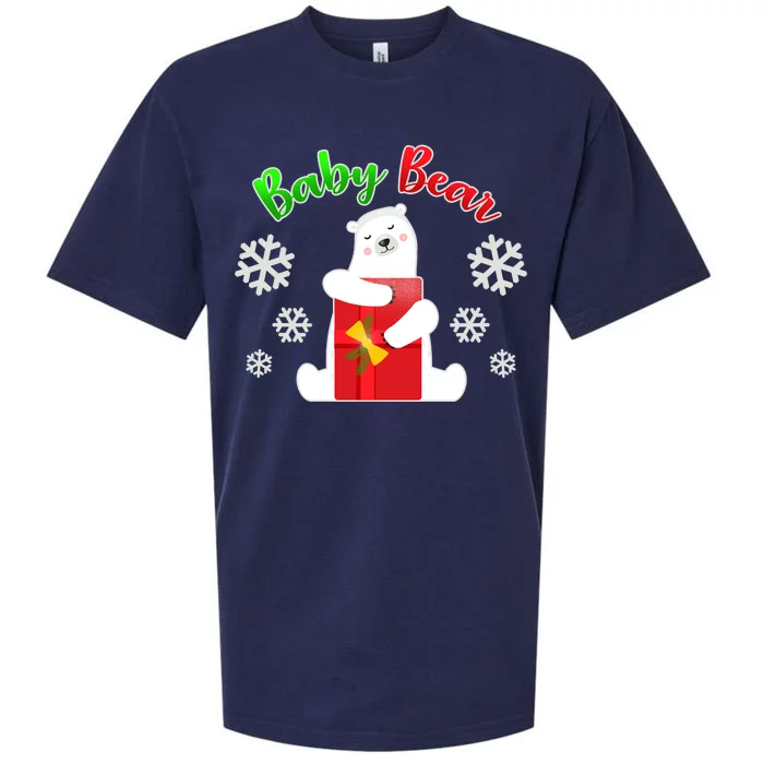 Christmas Baby Bear Sueded Cloud Jersey T-Shirt