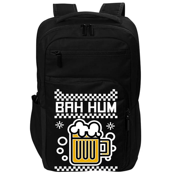 Christmas Bah Hum Chug Ugly Sweater Design Impact Tech Backpack