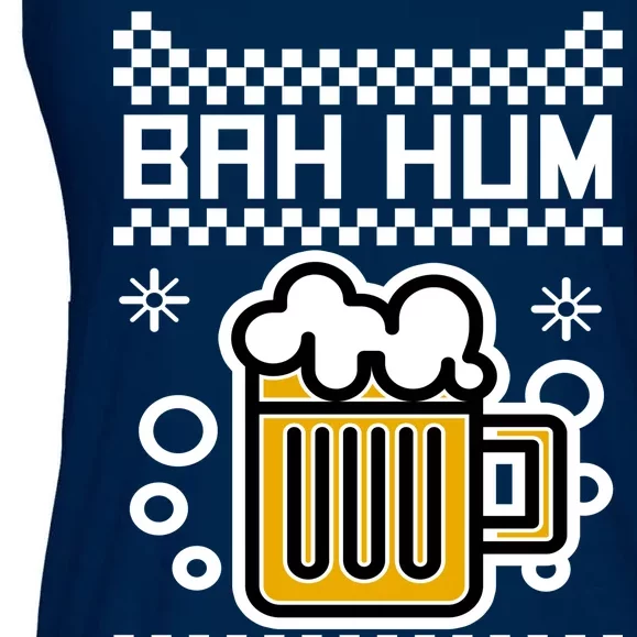 Christmas Bah Hum Chug Ugly Sweater Design Ladies Essential Flowy Tank