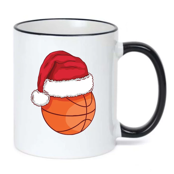 Christmas Basketball Santa Black Color Changing Mug