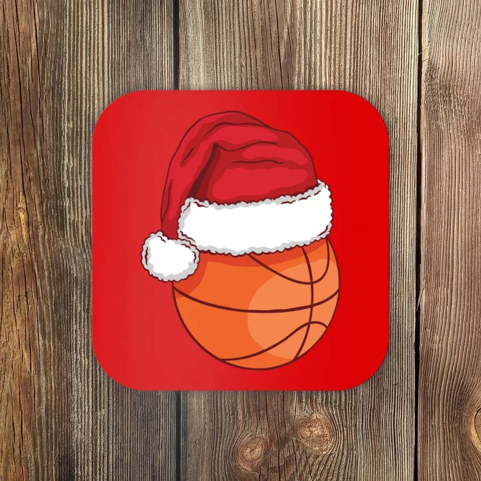 Christmas Basketball Santa Coaster