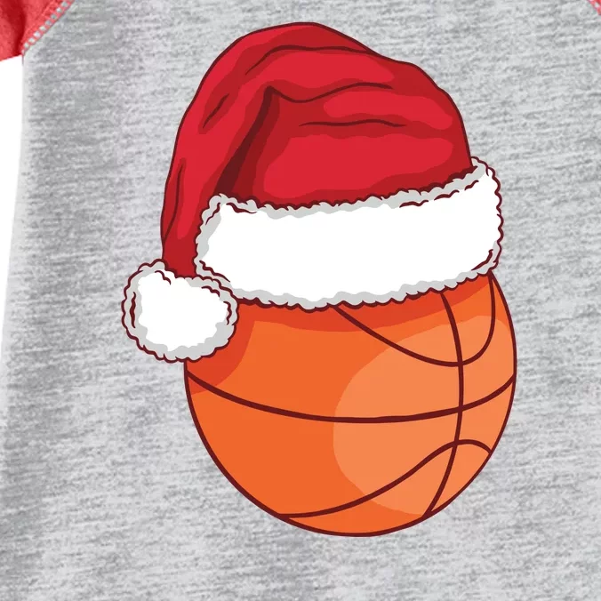 Christmas Basketball Santa Infant Baby Jersey Bodysuit