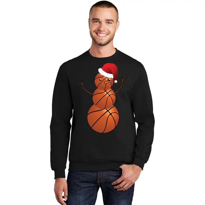 Christmas Basketball Snowman Sweatshirt