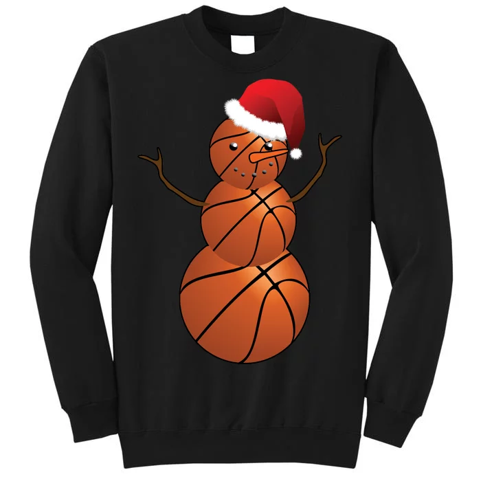 Christmas Basketball Snowman Sweatshirt