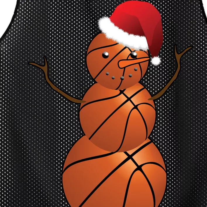 Christmas Basketball Snowman Mesh Reversible Basketball Jersey Tank