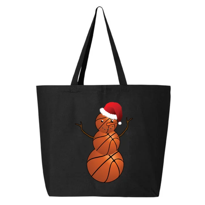 Christmas Basketball Snowman 25L Jumbo Tote