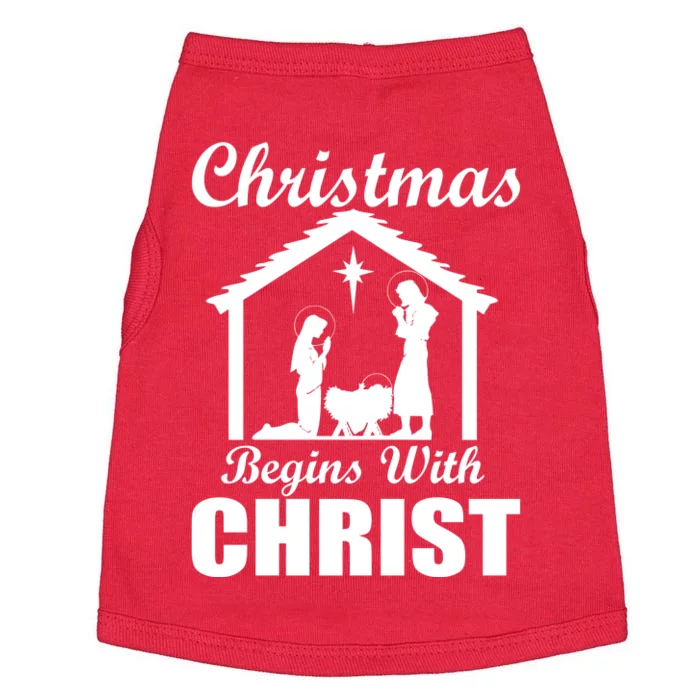 Christmas Begins With Christ Doggie Tank