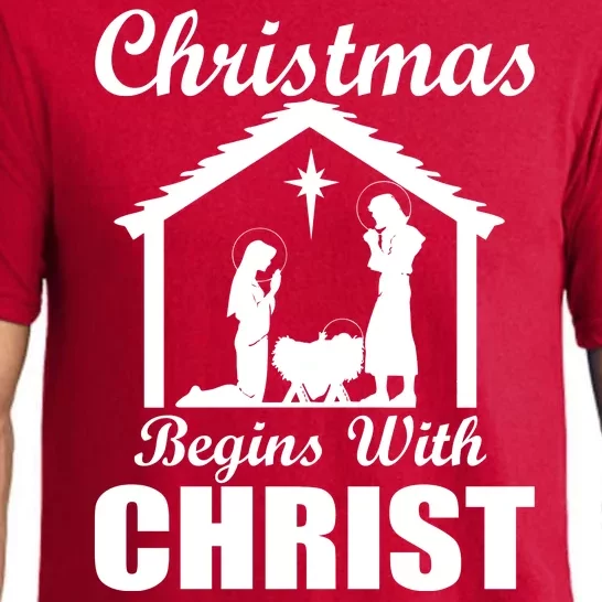 Christmas Begins With Christ Pajama Set