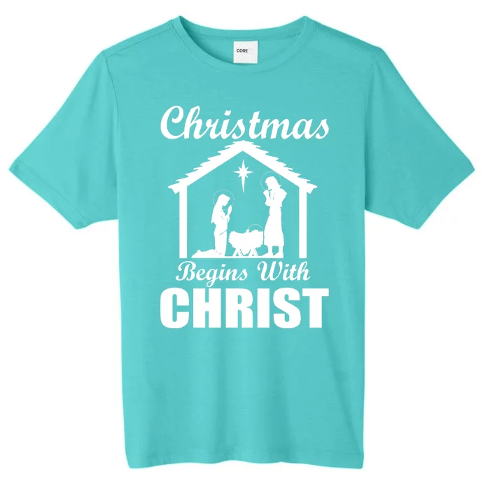 Christmas Begins With Christ ChromaSoft Performance T-Shirt