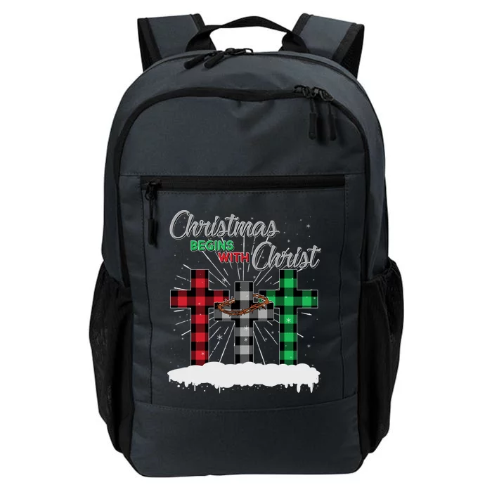 Christmas Begins With Christ Jesus Birthday Daily Commute Backpack