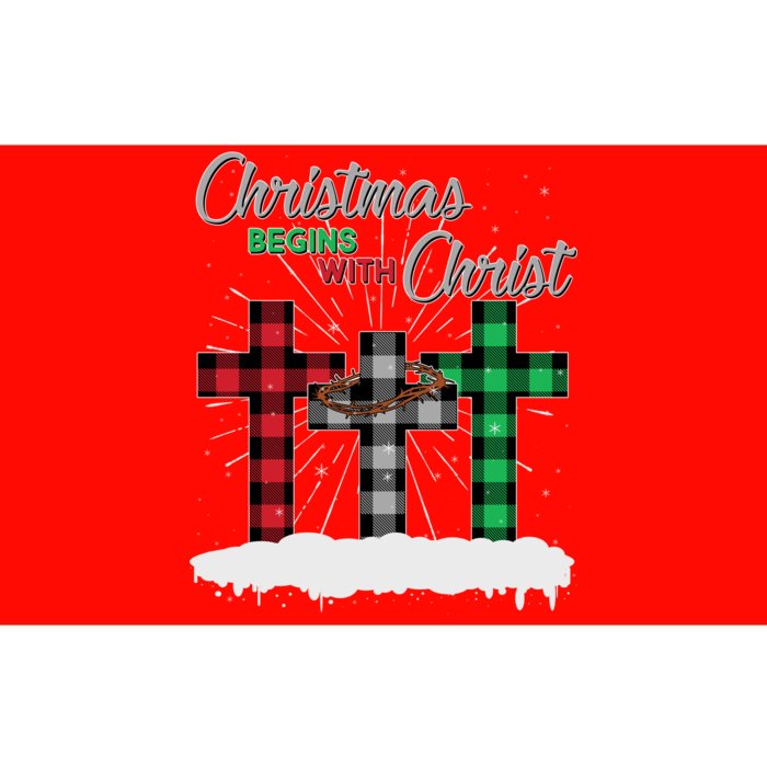 Christmas Begins With Christ Jesus Birthday Bumper Sticker