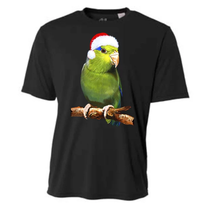 Christmas Bird Parrot Cooling Performance Crew T-Shirt