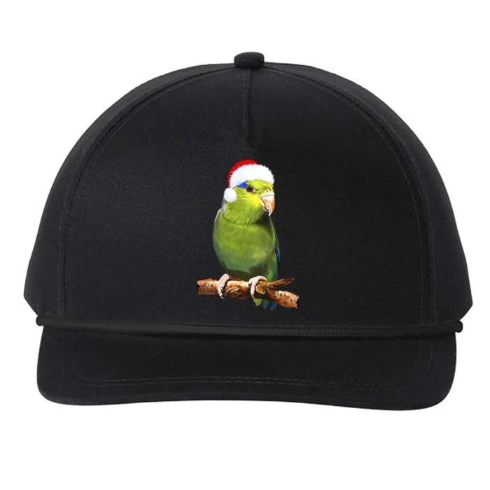 Christmas Bird Parrot Snapback Five-Panel Rope Hat