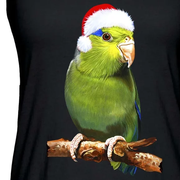 Christmas Bird Parrot Ladies Essential Flowy Tank