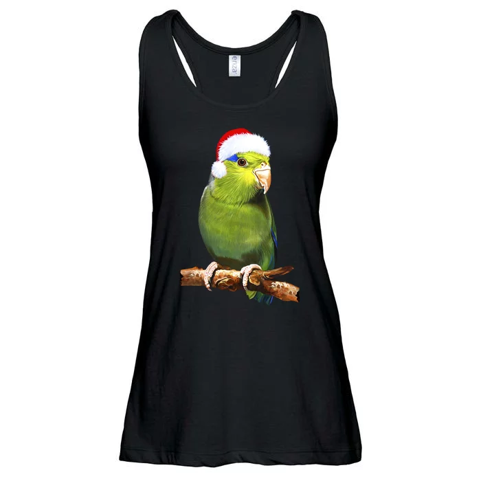 Christmas Bird Parrot Ladies Essential Flowy Tank