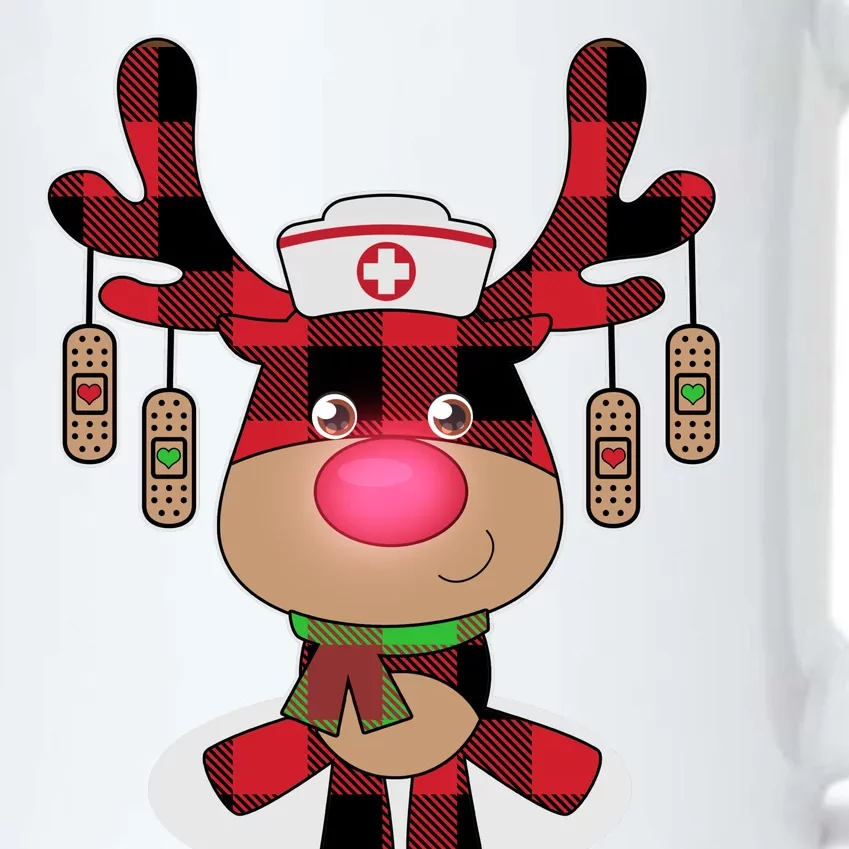 Christmas Boo Boo Crew Reindeer Nurse Black Color Changing Mug