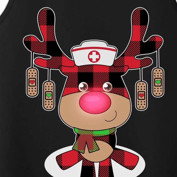 Christmas Boo Boo Crew Reindeer Nurse Performance Tank