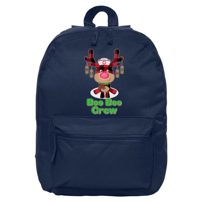 Christmas Boo Boo Crew Reindeer Nurse 16 in Basic Backpack