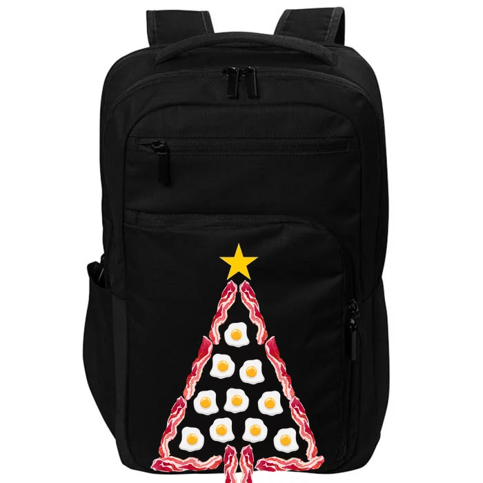 Christmas Breakfast Tree Bacon And Eggs Impact Tech Backpack