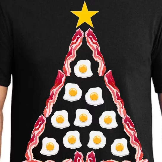 Christmas Breakfast Tree Bacon And Eggs Pajama Set