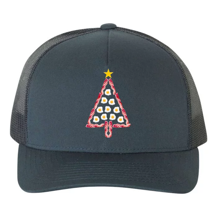 Christmas Breakfast Tree Bacon And Eggs Yupoong Adult 5-Panel Trucker Hat